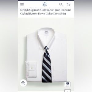 16 1/2 - 35” Brooks Brothers Pocket Button Down Collar - Soho Fit